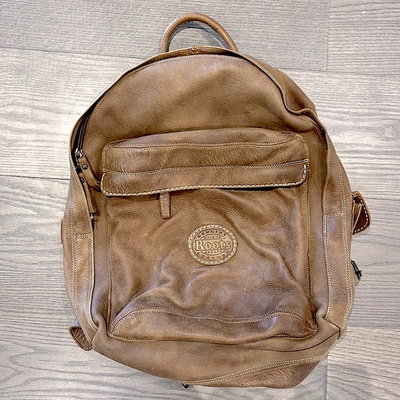 Roots Handbags - Roots Canada Brown Tribe Student Back Pack